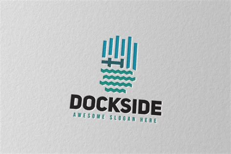 Cover Image For Dockside Dock Logo Rustic Logo Dockside Logo Design