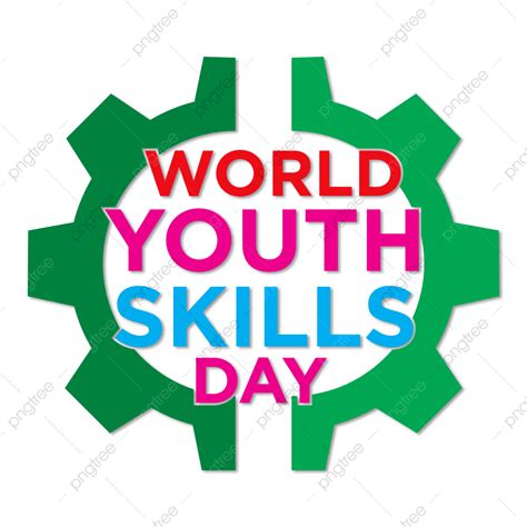 Youth Day Clipart Hd Png World Youth Skills Day Design 306 Colorful