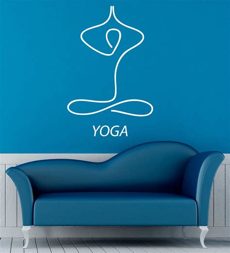 Yoga Wall Sticker Vinyl Decal Meditation Indian Philosophy