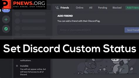 How To Change Status On Discord Set Discord Custom Status