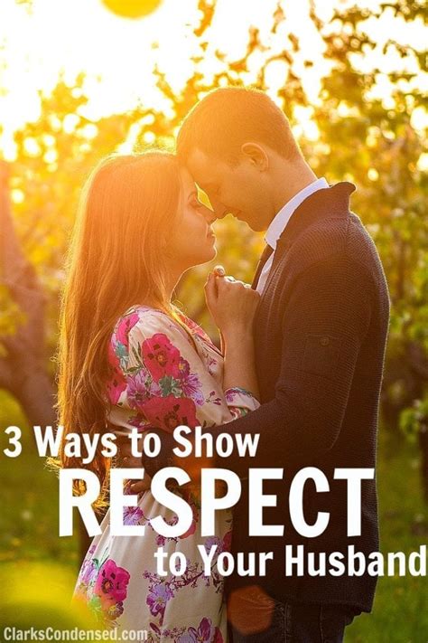3 Ways To Respect Your Husband