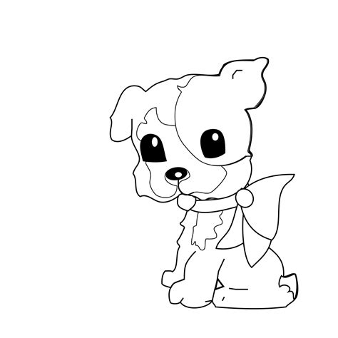 Dog Coloring Page For Kids Free Stock Photo Public Domain Pictures