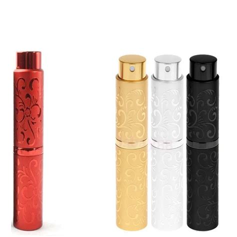 Mini Portable Ml Travel Metal Aluminum Perfume Bottle Rechargeable Atomizer Empty Scent Pump