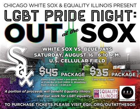Equality Illinois Hosts Out At The Sox Saturday Aug