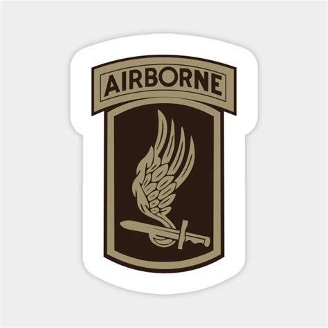 173rd Airborne Patch Desert Subdued Us Army Airborne Magnet