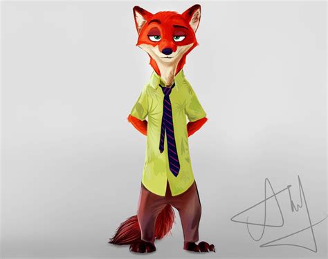 Zootopia Nick Wilde Fan Art By Dreamingwanderer On Deviantart Zootopie