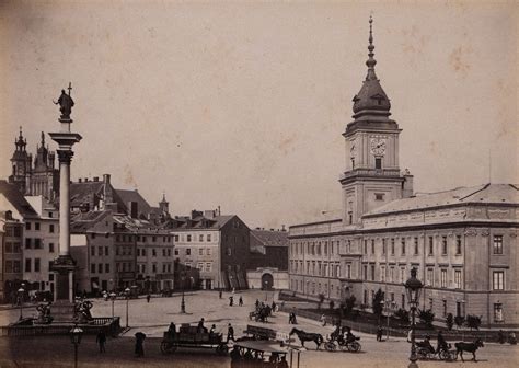 Royal Castle And Old Town Around 1870 Warsaw City Cross City