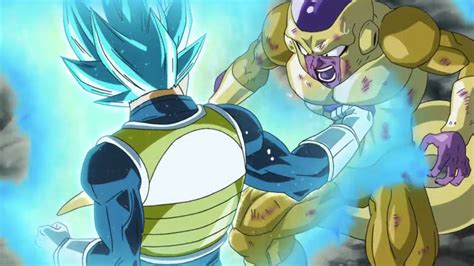 Super Saiyan Blue Vegeta Punches Golden Frieza By Advanceshipper2021 On