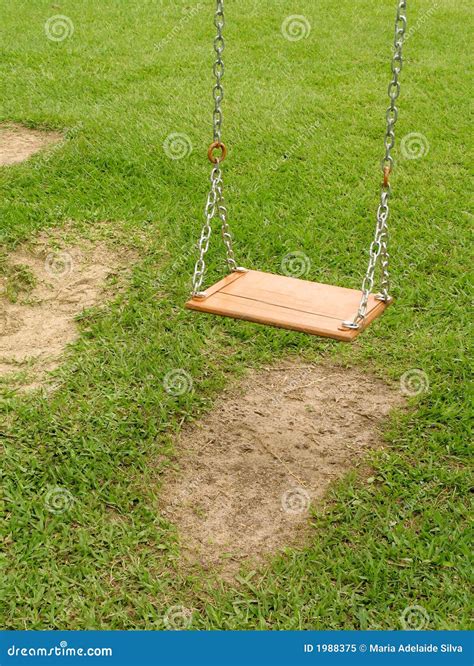 Empty Swing 1 Stock Image Image Of Plank Playtime 1988375