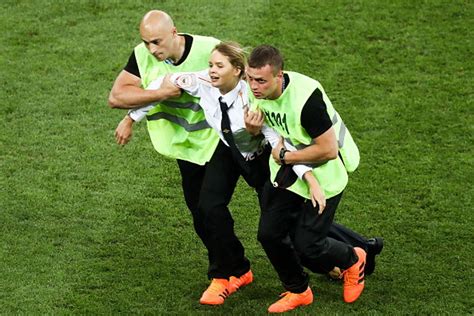 pussy riot say they invaded pitch during world cup final as political protest