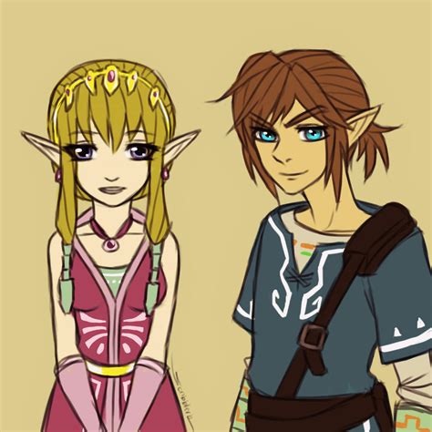 Link And Zelda Wii U By Bev Nap On Deviantart