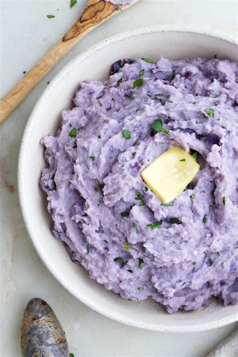 Mashed Purple Potatoes Recipe Its A Veg World After All®