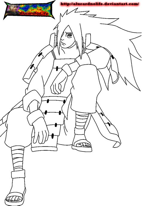 Madara Uchiha Naruto 609 Lineart By Alucardnolife On Deviantart