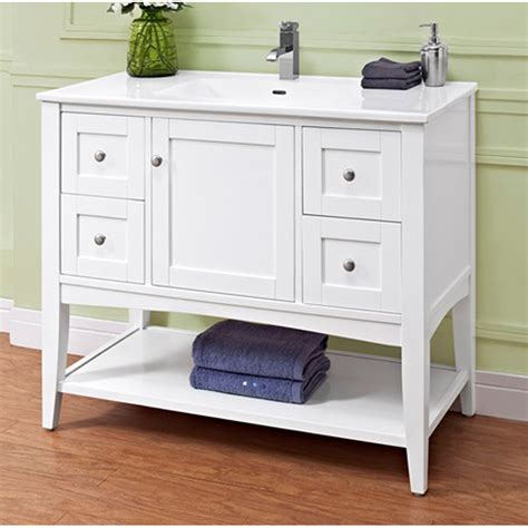 The open shelf bathroom vanity is a gorgeous looking bath vanity. Fairmont Designs Shaker Americana 42" Vanity - Open Shelf ...