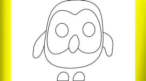How To Draw Owl From Roblox Adopt Me Youtube