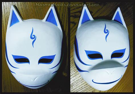 Custom Kakashi Anbu Mask Blue V 2 Commission By Majorasmasks On