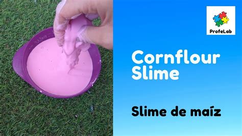 Cornflour Slime For Kids Slime Con Harina De Maíz Para Niños Youtube