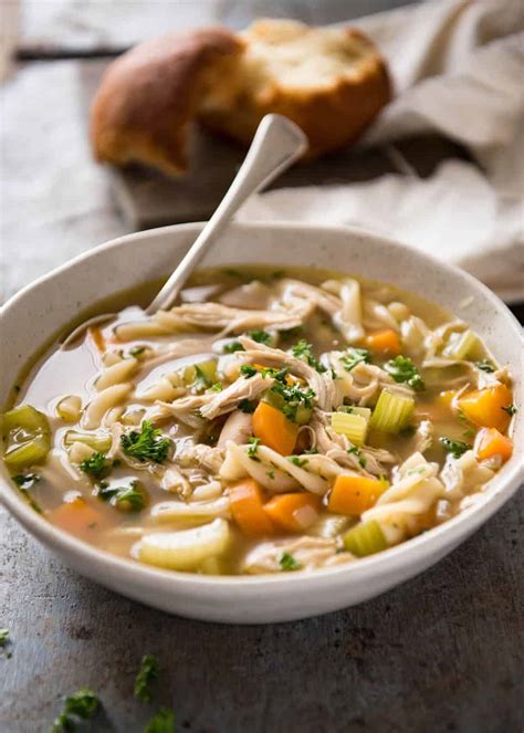 Homemade Chicken Noodle Soup From Scratch Recipetin Eats