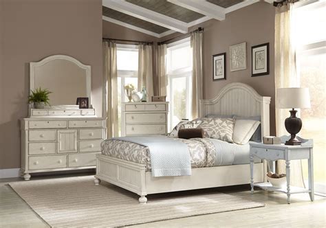 Newport Antique White Panel Bedroom Set From American Woodcrafters