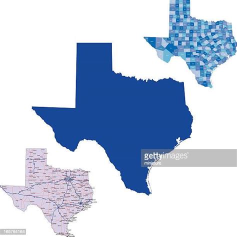 Texas Map With Counties Photos And Premium High Res Pictures Getty Images
