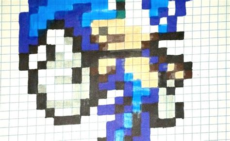 Sonic Pixel Art Con Imagenes Dibujos En Cuadricula Otosection