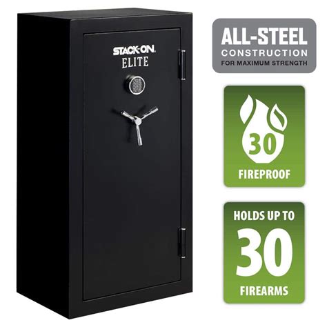 Stack On Elite 30 Gun Fireproof Safe With Electronic Lock Gun Safe