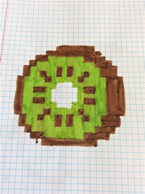 Pixel Art Kiwi Manualidades Dibujos Pixelados Dibujos