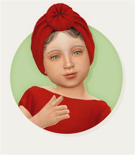 Turban Toddler By Fabienne Sims Sims 4 Children Sims 4 Pets