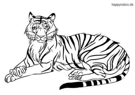 Malvorlagen Tiger