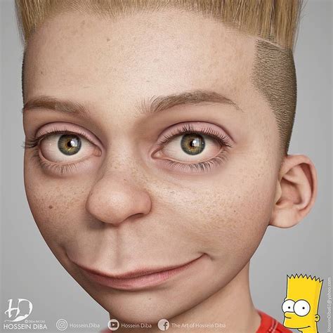 3d Pipeline On Instagram “3d Model Of Bart Simpson Real Time By Hossein Diba Hossein Diba