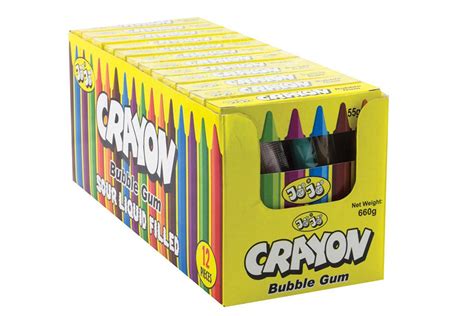 Crayon Liquid Bubble Gum 55g Wallies Lollies