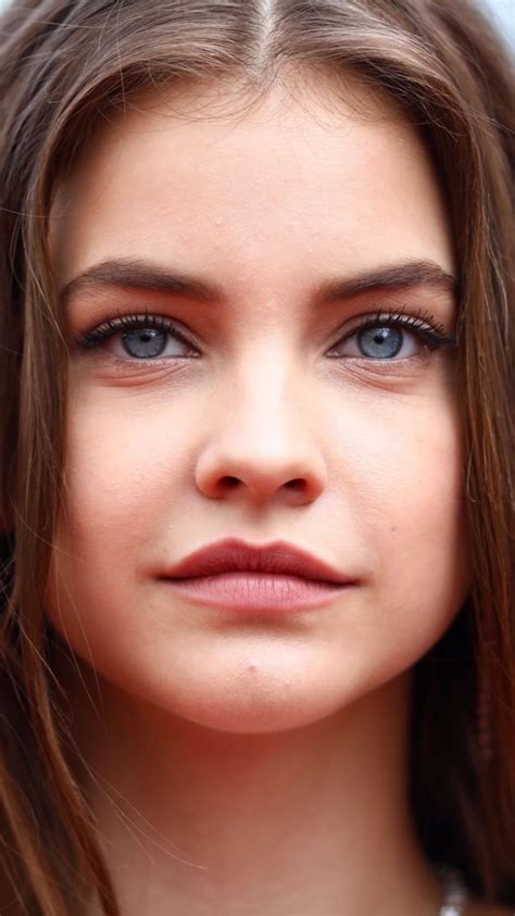 Celebrity Barbara Palvin Blue Eyes Brunette Model Face Hungarian