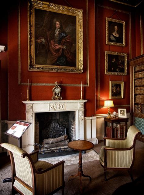 Attingham Park Library Manor House Interior Georgian Interiors