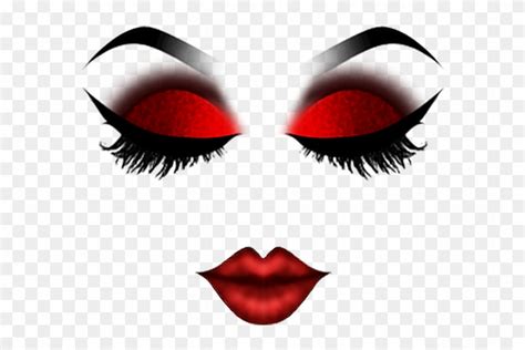 Sticker Roblox Makeup Mask Costume Dressup Red Roblox Makeup Face