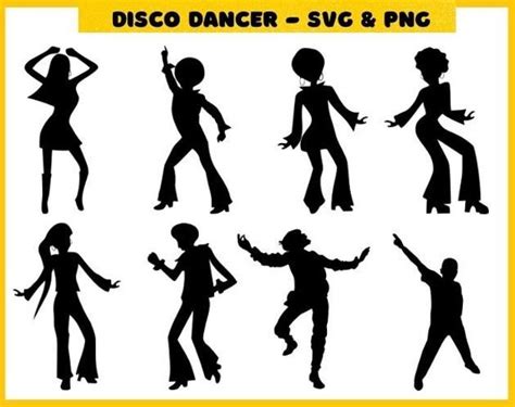 Disco Dancer Silhouette Lifesize Cardboard Stand Up