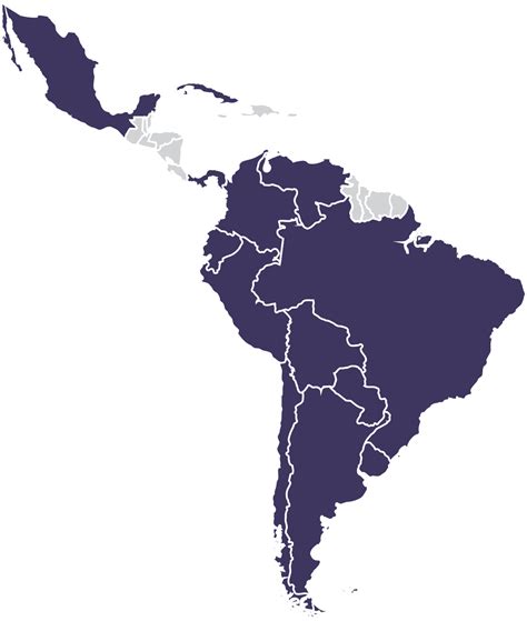 Latinoamerica Png Internacional Latin America Map Png Transparent Png