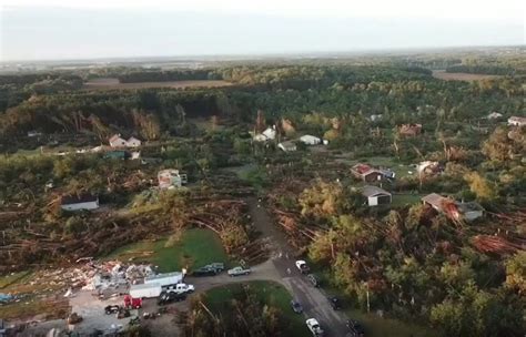 Drone Video Of Ef 3 Tornados Damage Path In Wheaton Bring Me The News