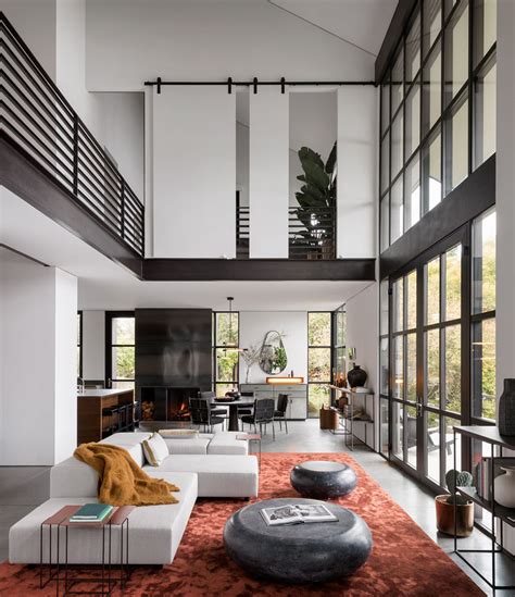 High Ceilings And Industrial Materials Are Prominent Design Elements In