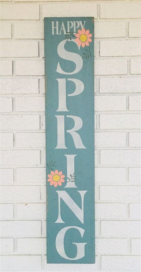 This Item Is Unavailable Etsy Hanging Signs Spring Sign Happy Spring