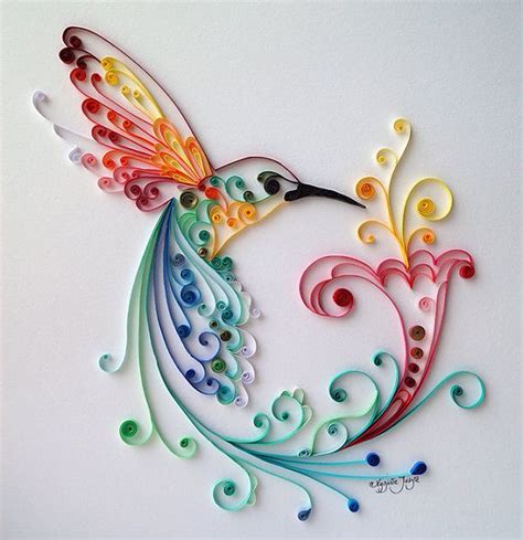 Quilling Art Bird Of Happiness