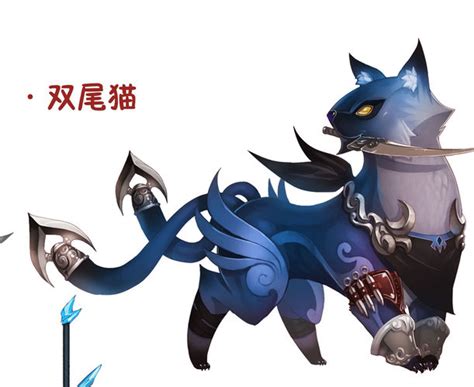 Game Animated Characters Two Tailed Cat 3d Model Max Obj