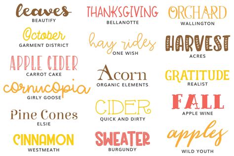 Fall Letter Fonts