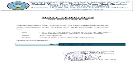 Surat Keterangansurat Keterangan Nomor 0004 Sht Lp3m Xi