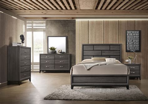 Akerson Grey Bedroom Set Urban Furniture Outlet