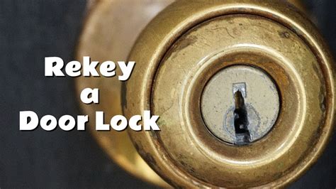 How To Rekey A Door Lock Youtube