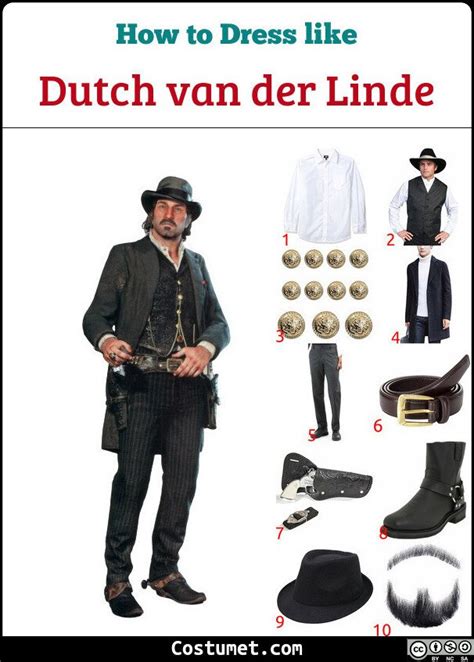Dutch Van Der Linde Red Dead Redemption Costume For Cosplay