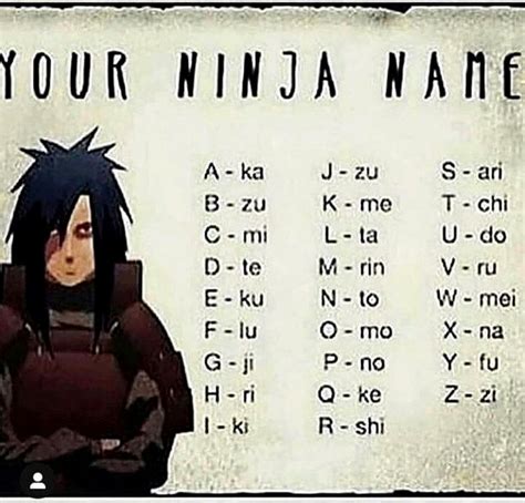 What S Everyone S Ninja Name They Can Be Quite Interesting Don T Click Here