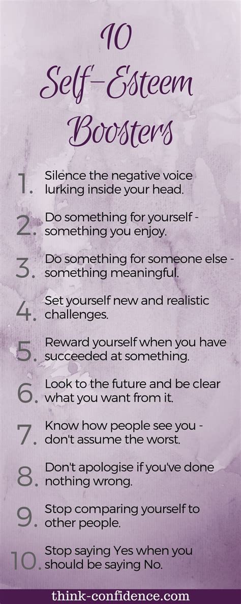 The Ten Steps To Self Esteem Booster