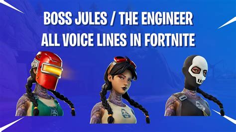 All posts tagged fortnite galactus. Boss Jules / The Engineer's All Voice Lines in Fortnite ...