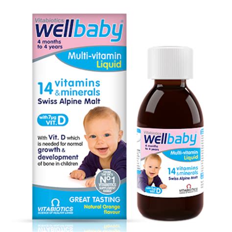 Vitabiotics Wellbaby Multi Vitamin Liquid 150ml 14 Vitamins And Minerals